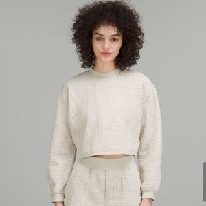NWOT Lululemon Lab Textured Crop Sweatshirt